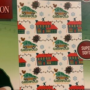 National Lampoons Christmas Vacation Oversized Plush Throw Blanket NEW 50x70”